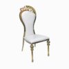 Chaise de salle à manger avec cadre doré