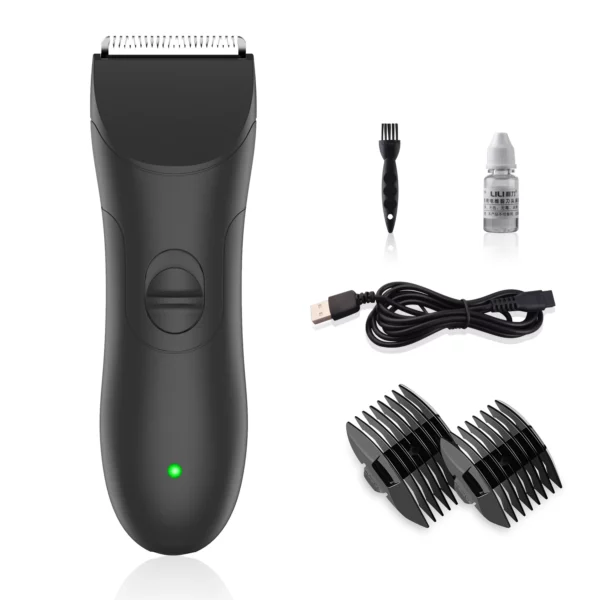 Tondeuse électrique étanche pour hommes, rasoir pour le bikini et l'aine – Image 6