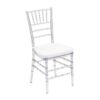 Chaise Tiffany transparente avec coussin