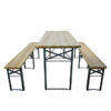 Ensemble table et banc en bois