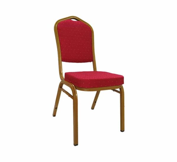 Chaise de banquet avec cadre doré